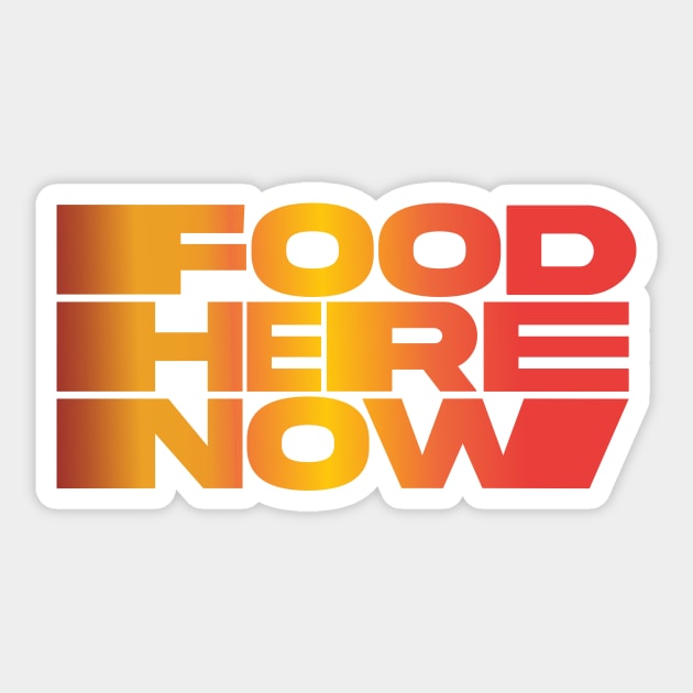 FHN Stretchy Autumnal Logo Sticker by Food Here Now